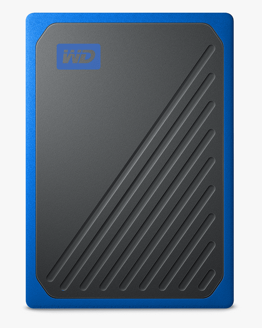 My Passport Go 500gb Black W/ Cobalt Trim - Wd My Passport Go Portable Ssd Wdbmcg, HD Png Download