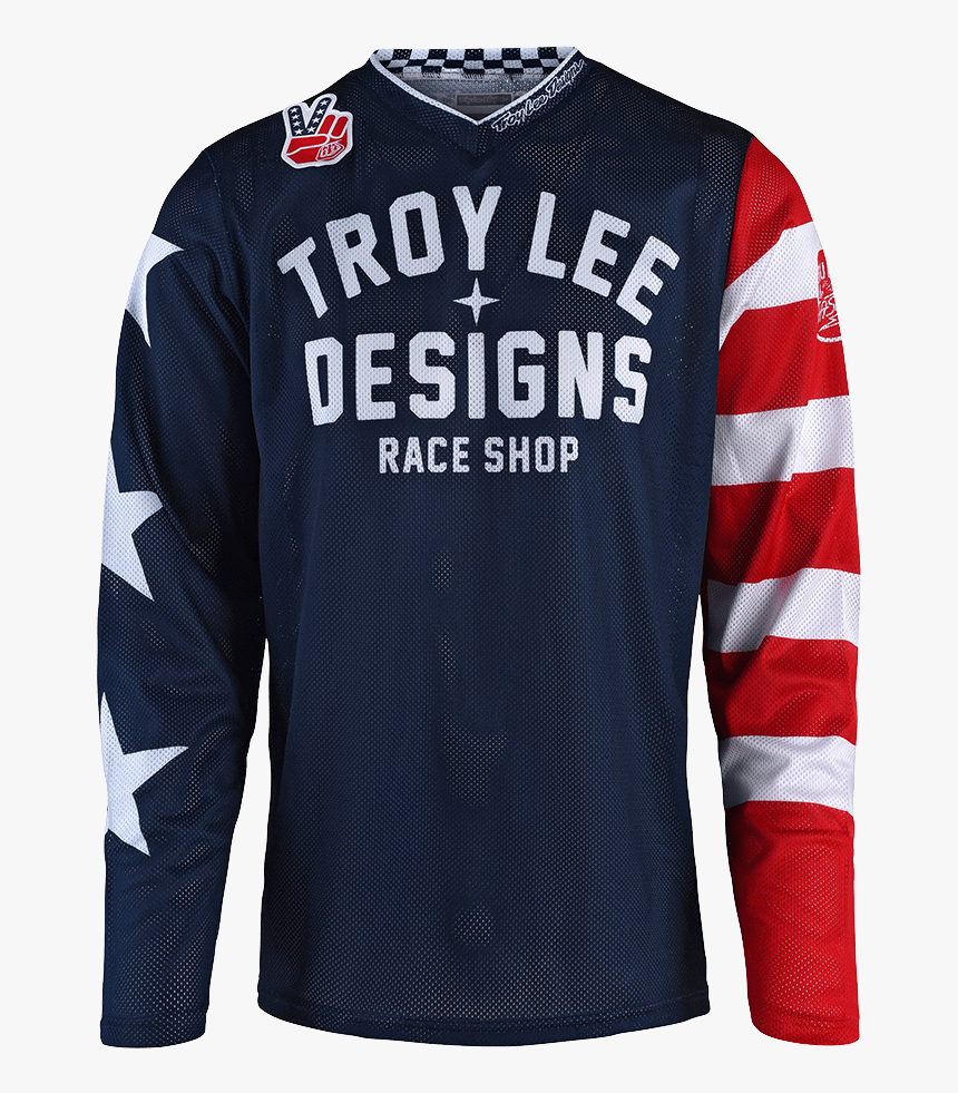 Gp Air Jersey Americana Navy - Troy Lee Gp Jersey, HD Png Download