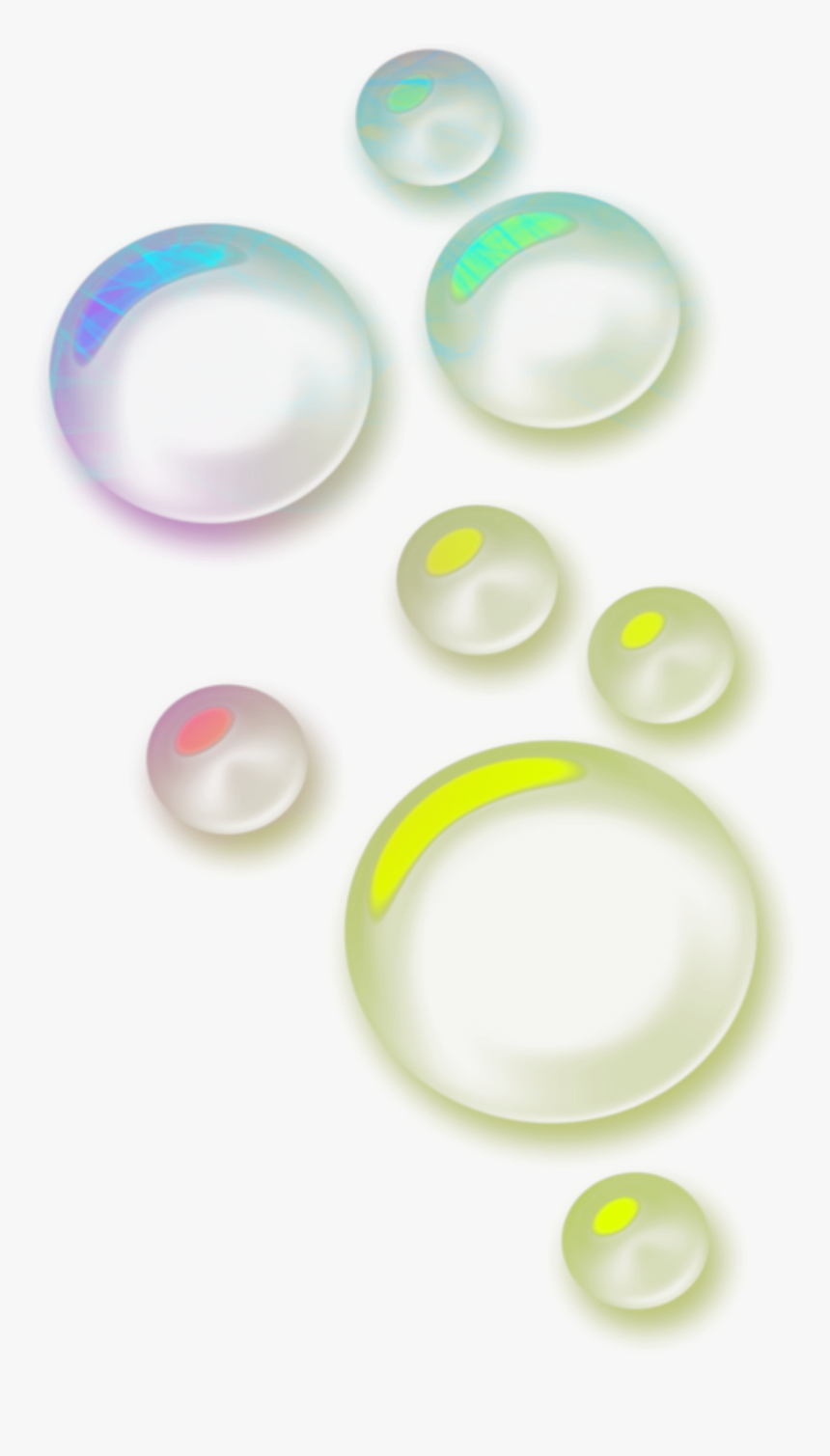 #mq #bubbles #bubble #rainbow #rainbows #color #water - Circle, HD Png Download