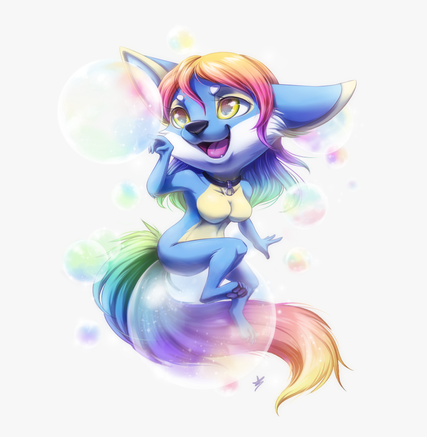 Rainbow Bubbles - Cartoon, HD Png Download