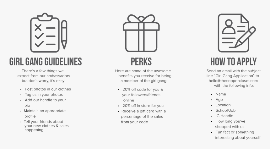 Brand Ambassador, Copper Closet, Perks, Girl Gang, - Beauty Face, HD Png Download