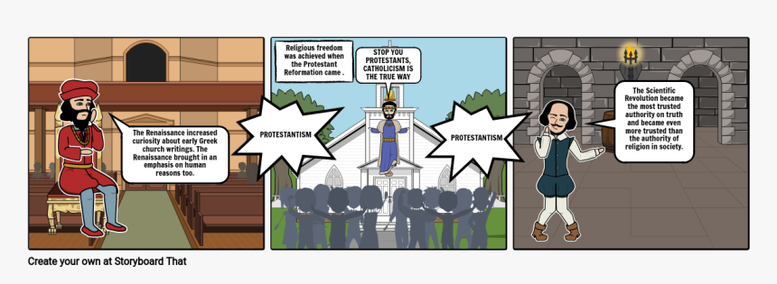 Renaissance Reformation Comic Strip, HD Png Download