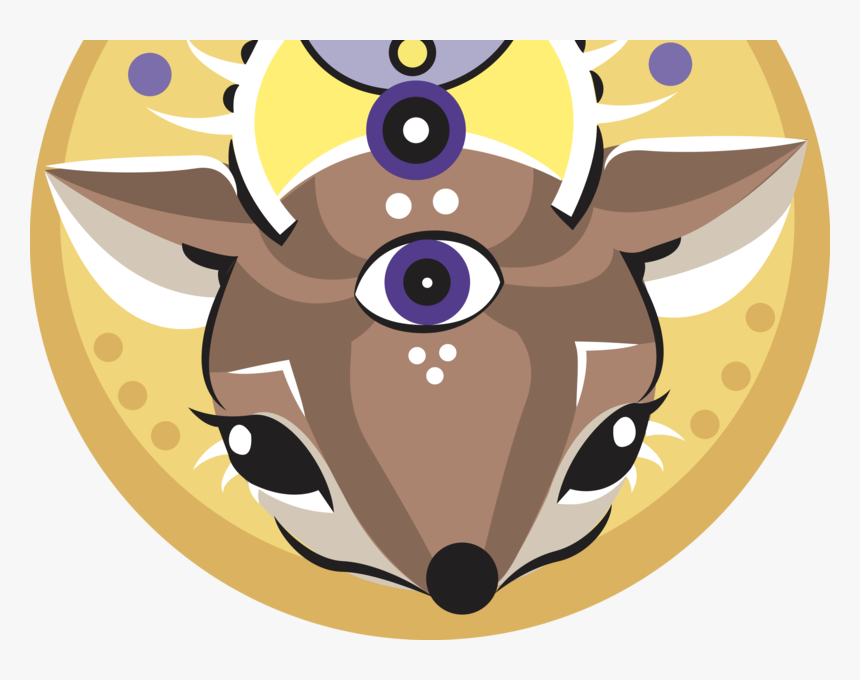 Deer Yp V3 Life Logo Poster Design Gig Poster Drawing - Cartoon, HD Png Download