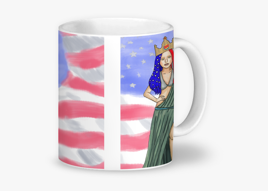Caneca U - S - A - Girl De Henrique Haroldona - Mug, HD Png Download