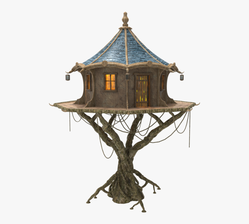 #fairy #house #elf - Fairy Tree House, HD Png Download