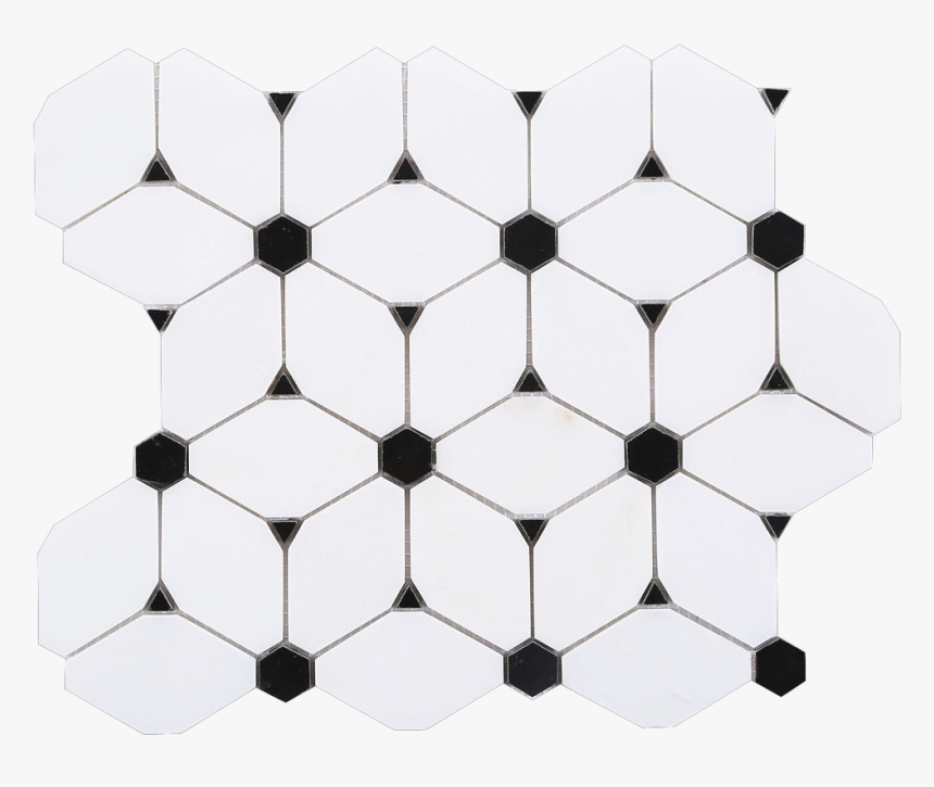 Octagon Dan White Marble Mixed Hexagon Nero Marquina - Circle, HD Png Download