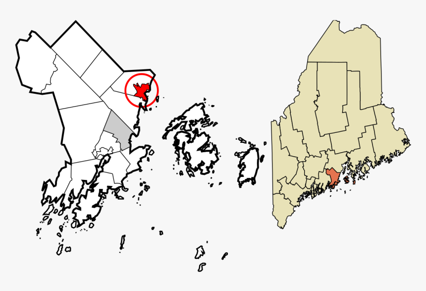 St George Maine Map, HD Png Download