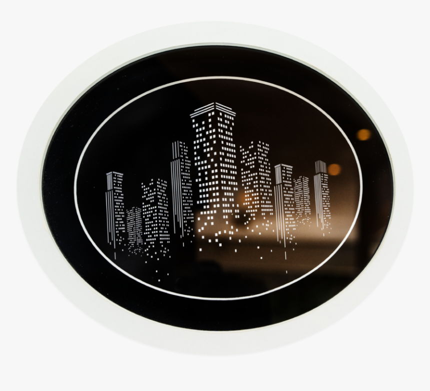 Quadro Utilizando Molduras Ovais - Metropolitan Area, HD Png Download