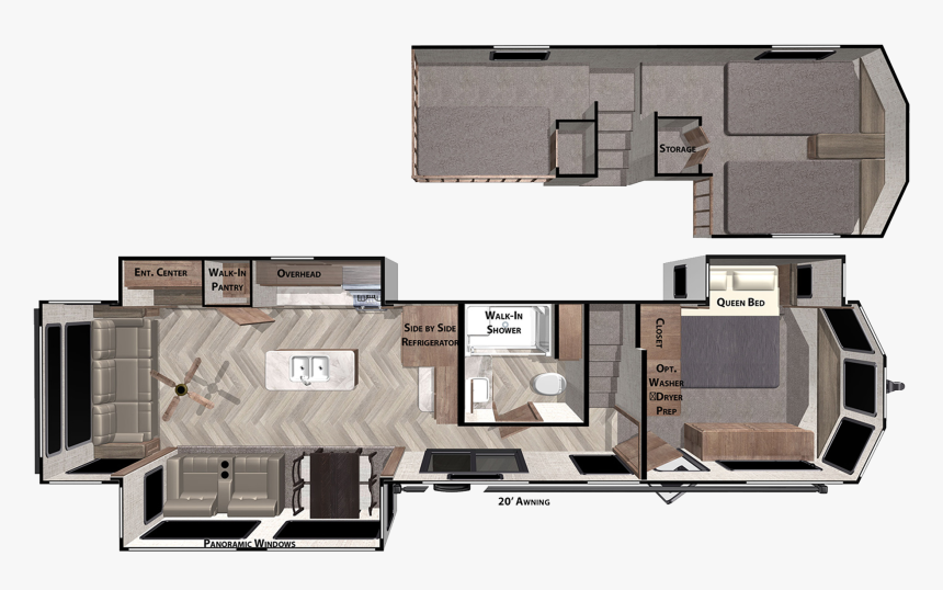 2019 Forest River Salem Grand Villa 42dl, HD Png Download