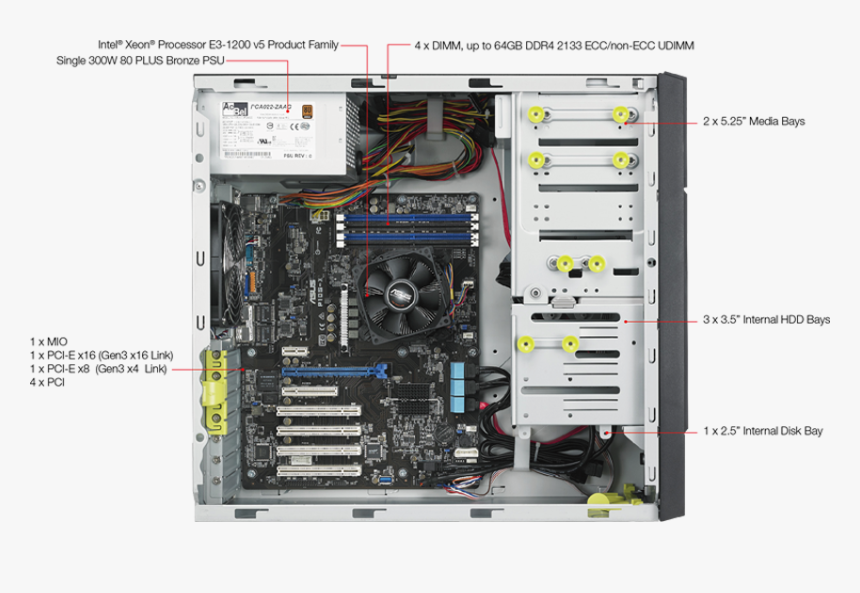Asus Server Ts100 E9 Pi4, HD Png Download