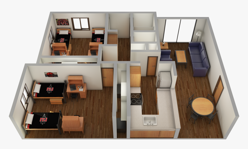 Villa Alvarado Two Bedroom, HD Png Download