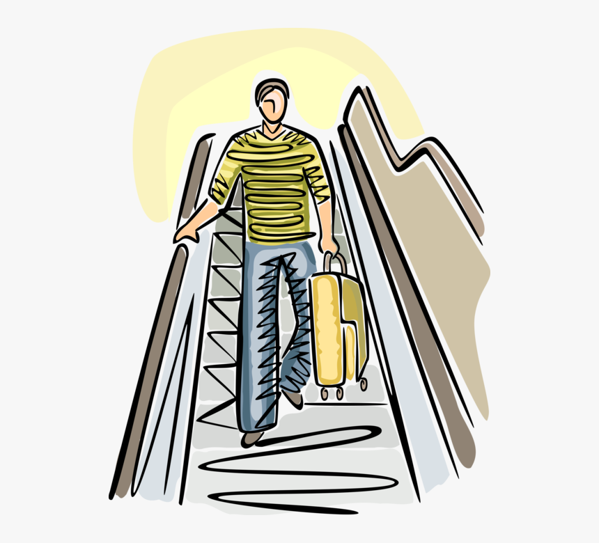 Vector Illustration Of Holiday Vacation Traveler Passenger, HD Png Download