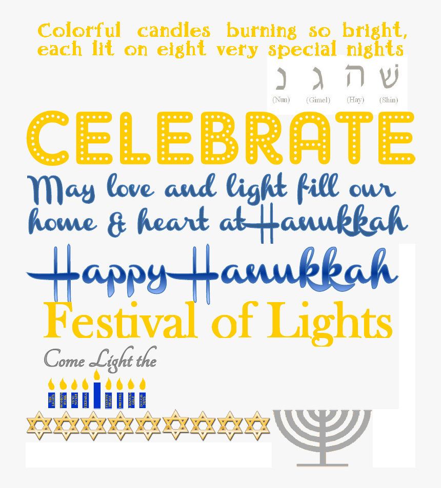 Jewish Menorah, HD Png Download