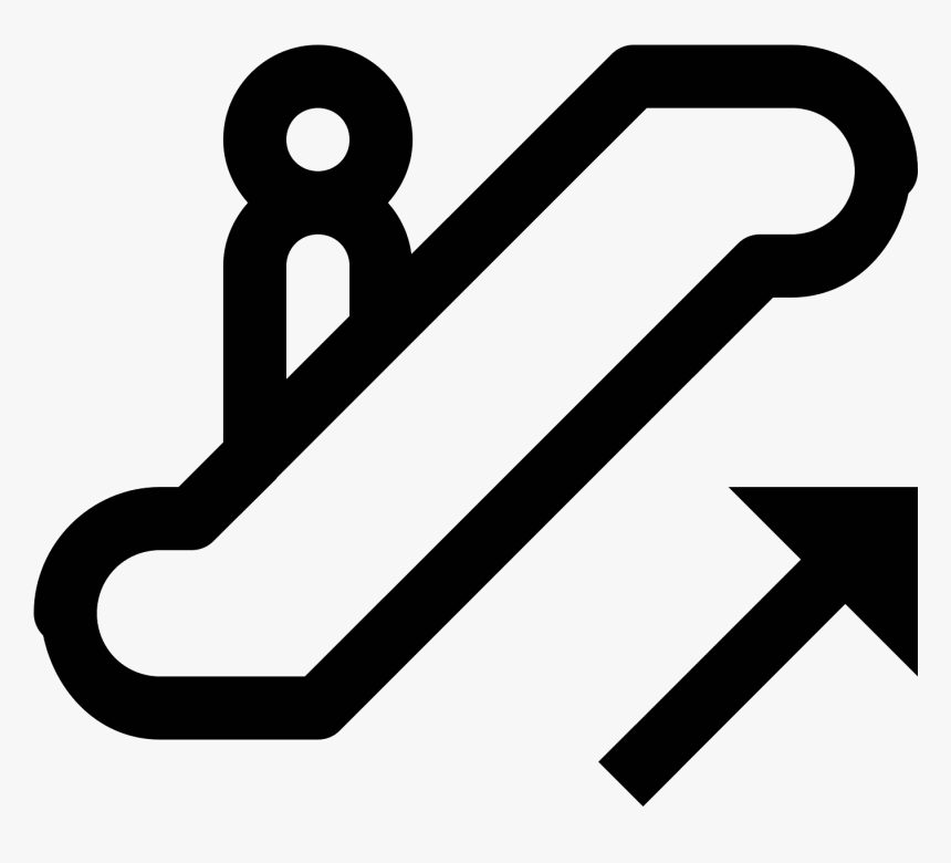 Escalator Up Icon, HD Png Download