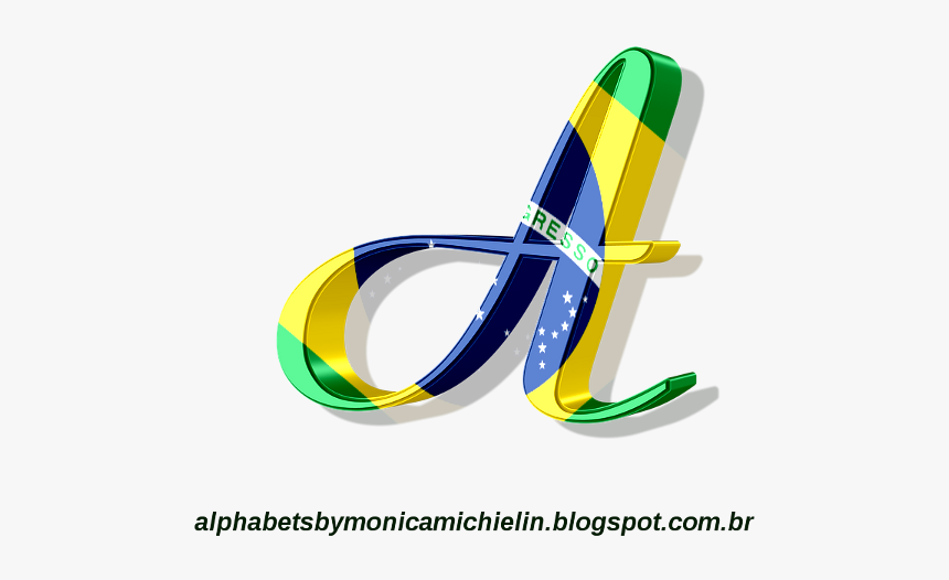 Alfabeto Bandeira Do Brasil Png, Transparent Png