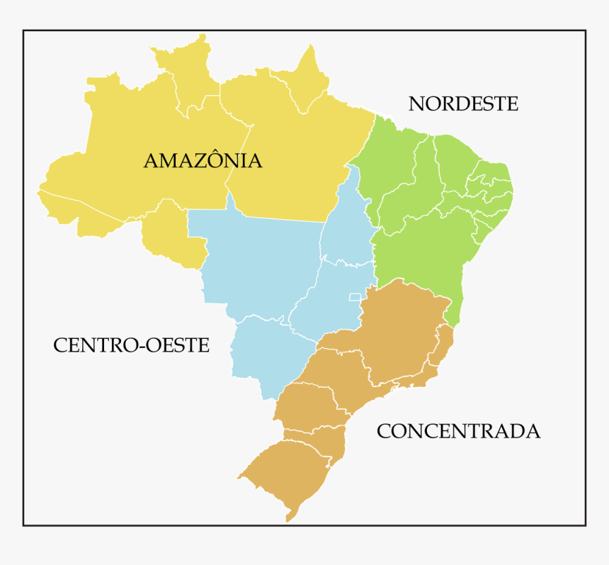 Transparent Mapa Do Brasil Png - Brazil Race Demographics, Png Download