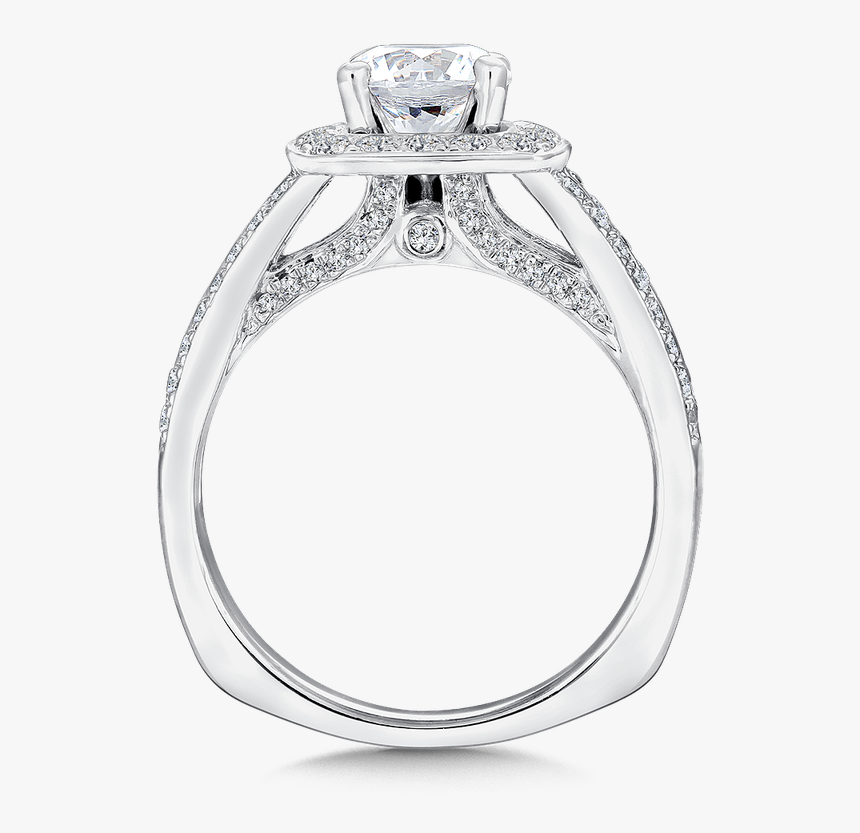 Split Shank Round Engagement Ring, HD Png Download