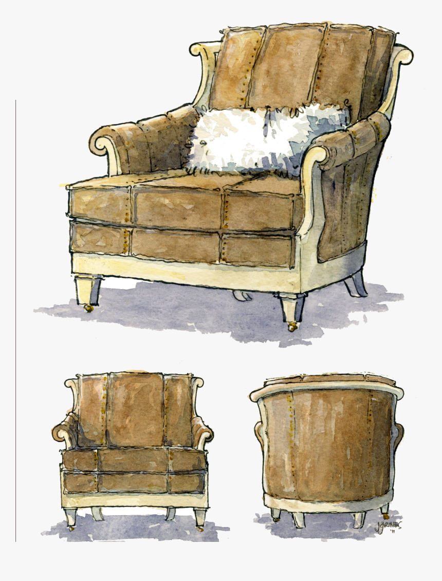 Transparent Silla De Rey Png - Club Chair, Png Download