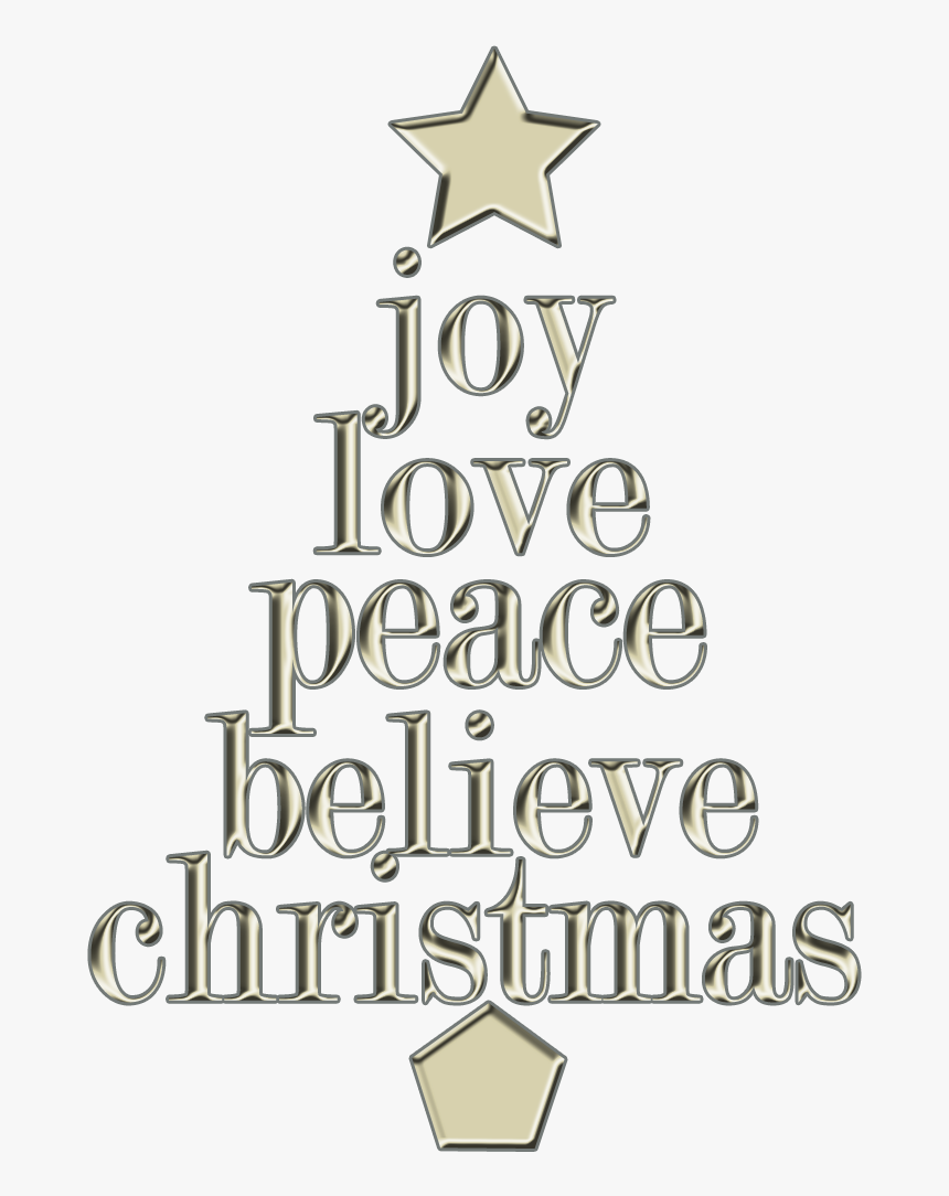 Christmas Joy Clip Art , Png Download - Peace Love And Joy Christmas Clipart, Transparent Png