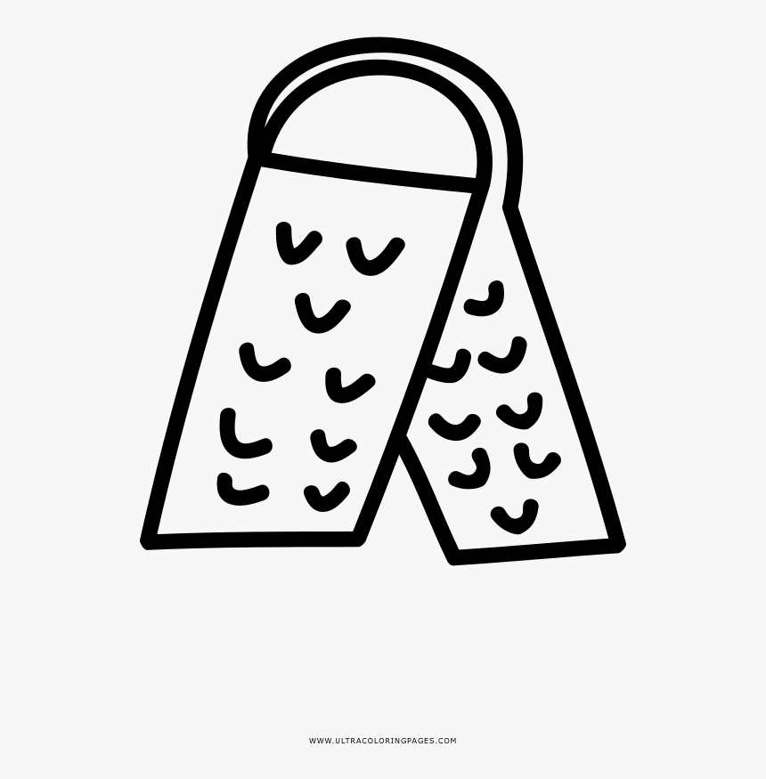 Cheese Grater Coloring Page, HD Png Download