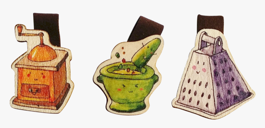 Cute Kitchen Utensils Magnetic Bookmark - Cartoon, HD Png Download