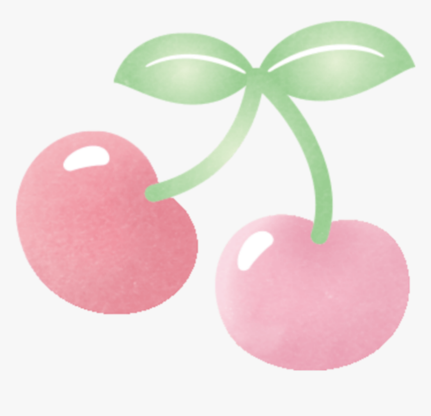 #cereza #cute #pink - Apple, HD Png Download