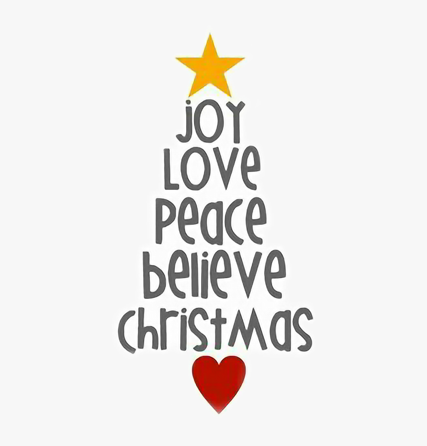 #joy #peace #love #christmas - Heart, HD Png Download