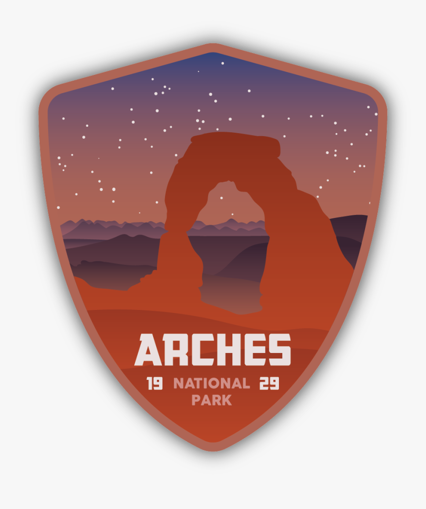 Arches National Park Sticker - Arches National Park Logo Transparent, HD Png Download