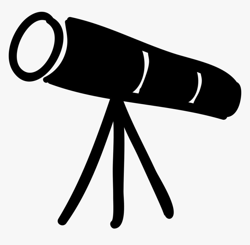 Telescope Hand Drawn Tool - Binocular Icon Hand Drawn, HD Png Download