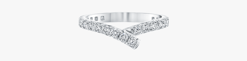 Ribbon Diamond Wedding Band - Engagement Ring, HD Png Download