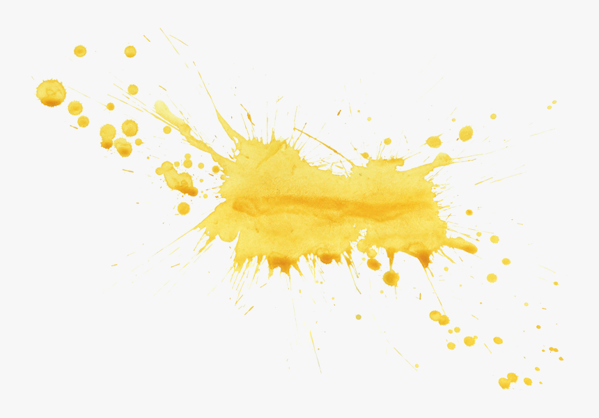 Gold Paint Splatter Png, Transparent Png