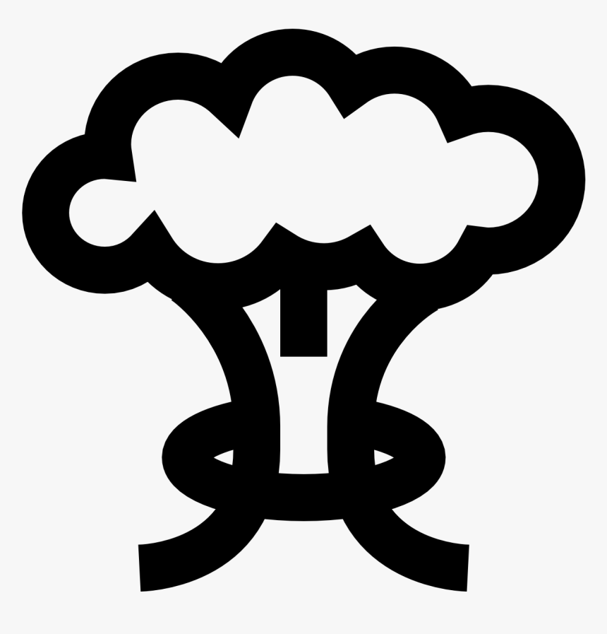 Mushroom Cloud Icon - Mushroom Cloud Vector Png, Transparent Png