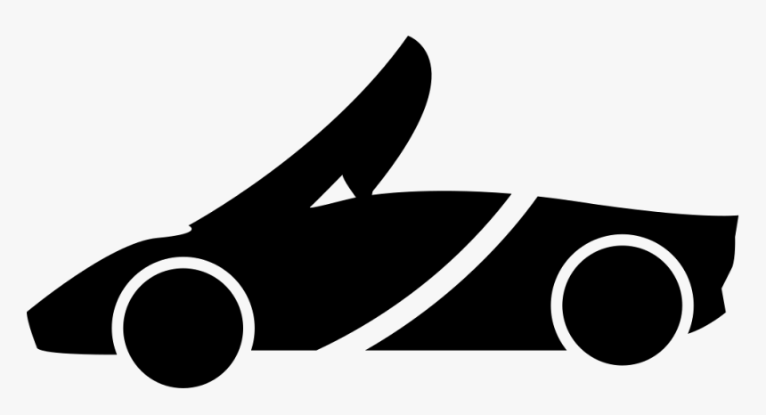 Top Down Sports Car Silhouette - Sports Car Silhouette Png, Transparent Png