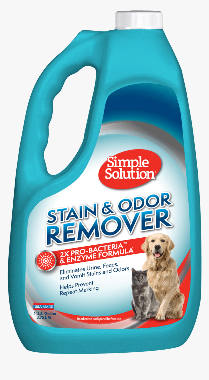 Simple Solution Pet Stain And Odor Remover With 2x - Simple Solution Stain And Odour Remover Cat Dog, HD Png Download