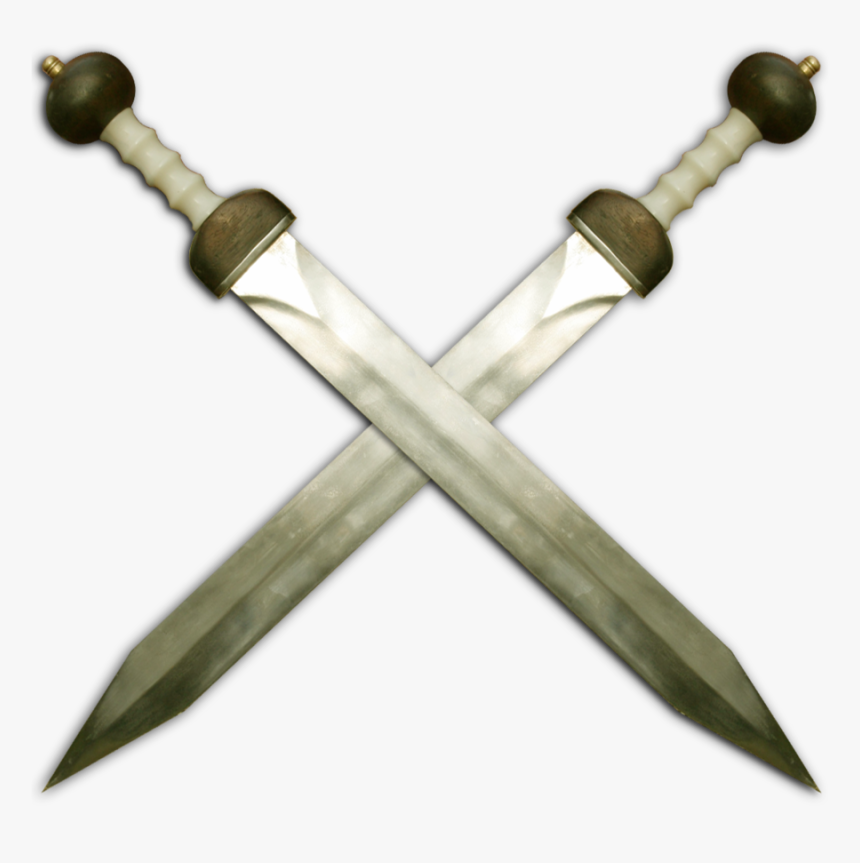 Crossed Gladius Clipart Gladius Gladiator Sword - Crossed Gladius, HD Png Download