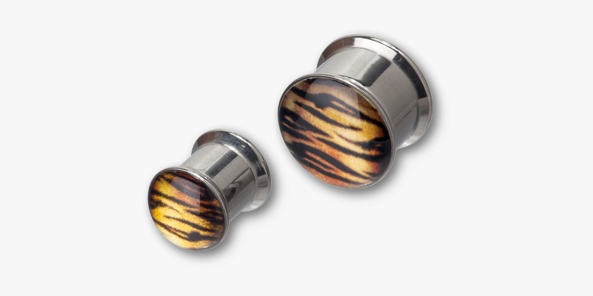 Steel Tiger Print Box Plug - Earrings, HD Png Download