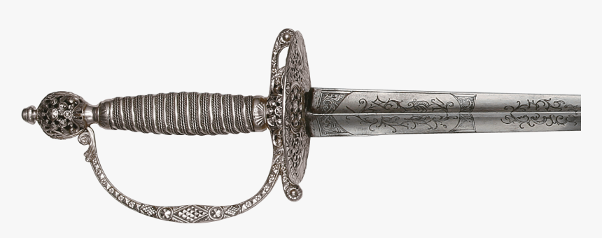 George Washington S 1767 Silver Hilted Smallsword - 1767 Silver Hilted Smallsword, HD Png Download