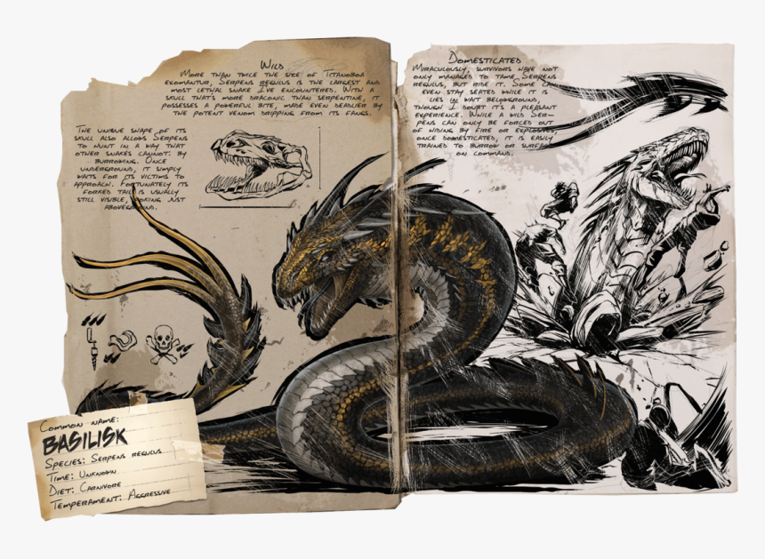 Ark Survival Evolved Basilisk, HD Png Download