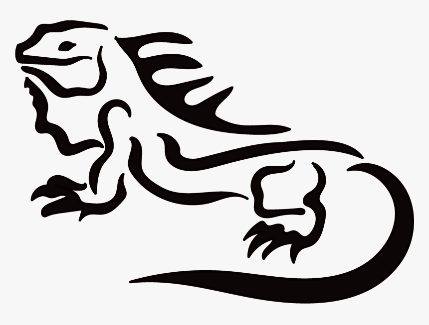 Newt Clipart Transparent - Imagenes De Iguanas En Blanco Y Negro, HD Png Download