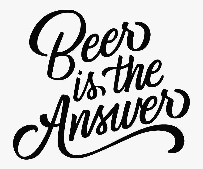 Beer Black Big - Answer Brewpub Logo, HD Png Download
