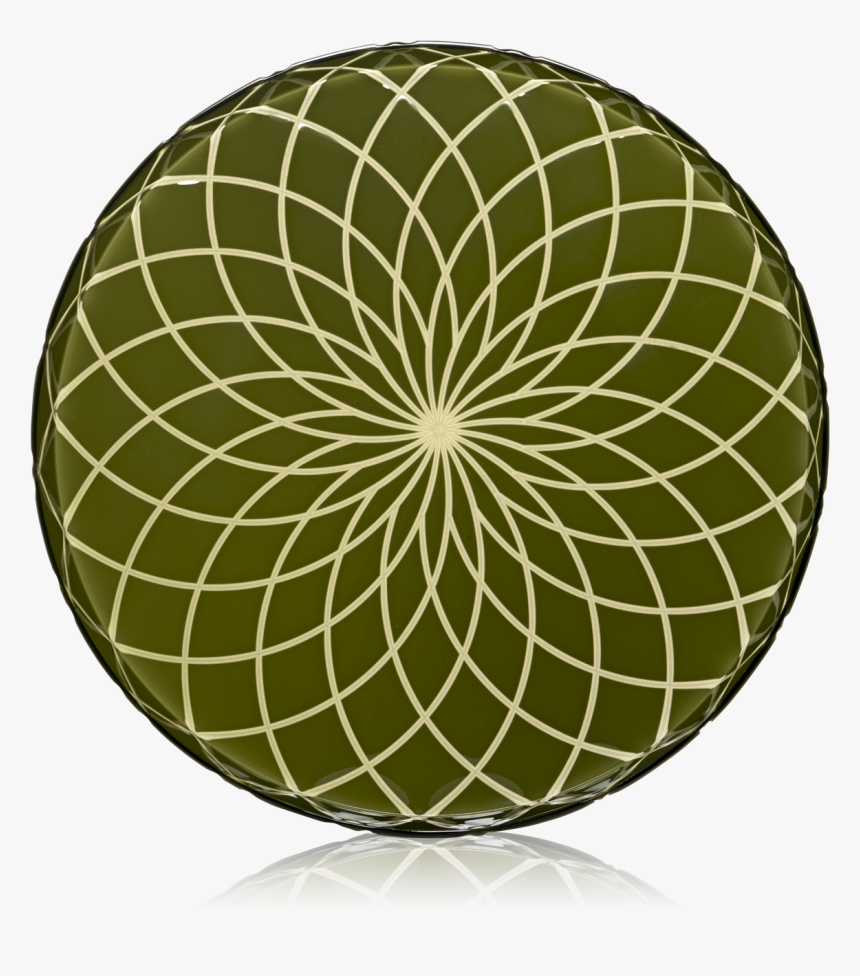 Round Tray Large Filigrana Moss Green - Flower Of Life Eye, HD Png Download