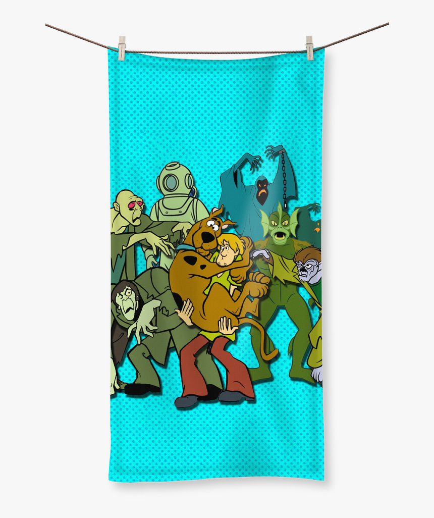 Scooby Doo Monsters Sublimation All Over Towel - Scooby Doo Pop Socket, HD Png Download