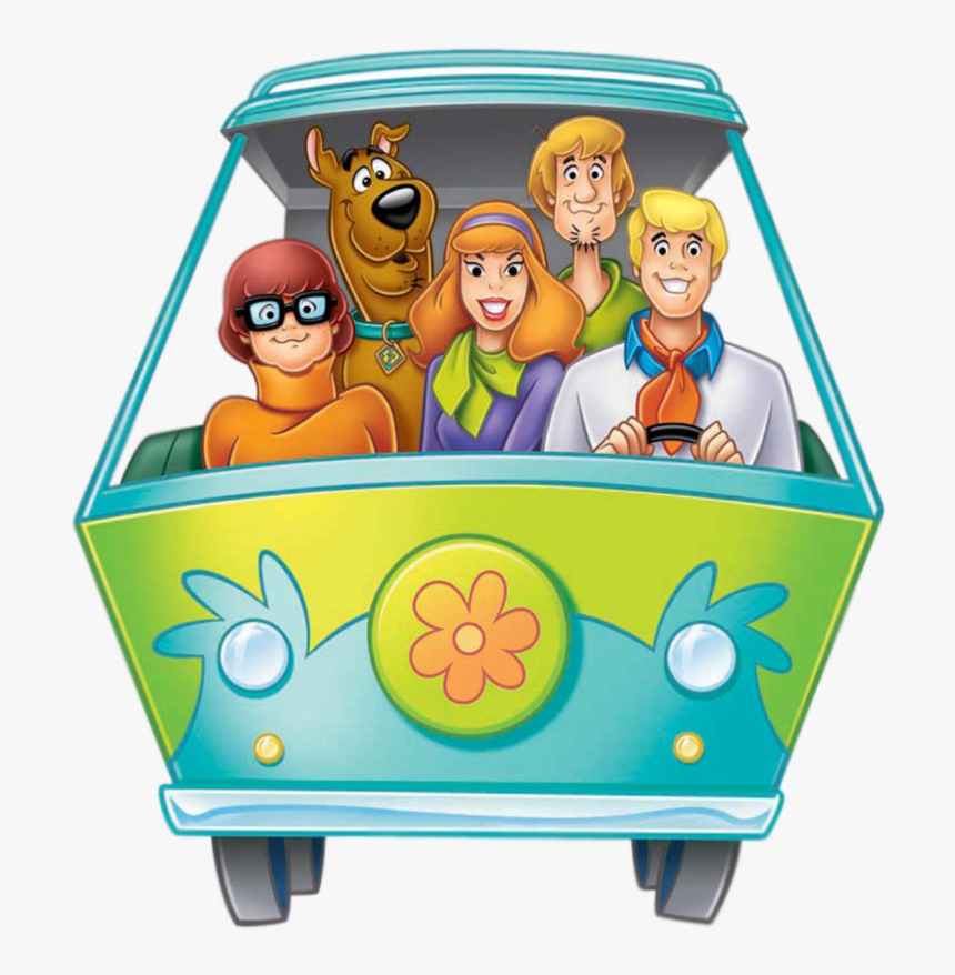 Cartoon,mode Of Transport,clip - Scooby Doo Gang Mystery Machine, HD Png Download