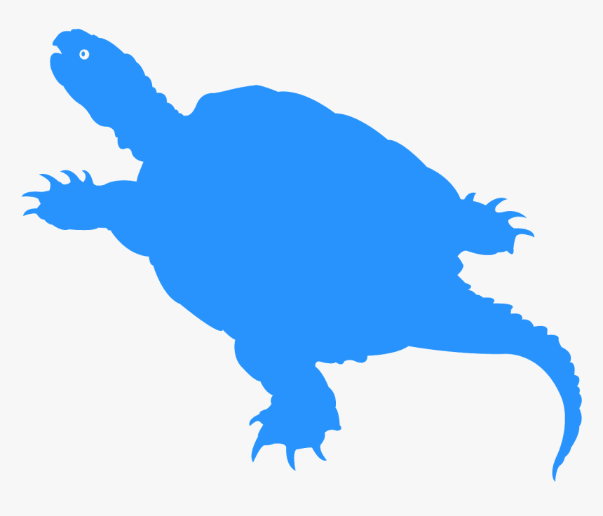 Alligator Snapping Turtle Silhouette, HD Png Download
