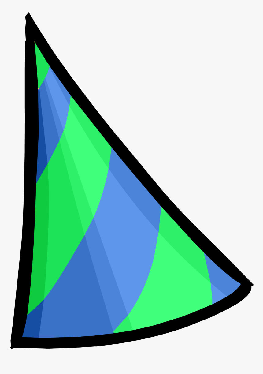 Vintage Penguin Wiki - Green And Blue Party Hat, HD Png Download