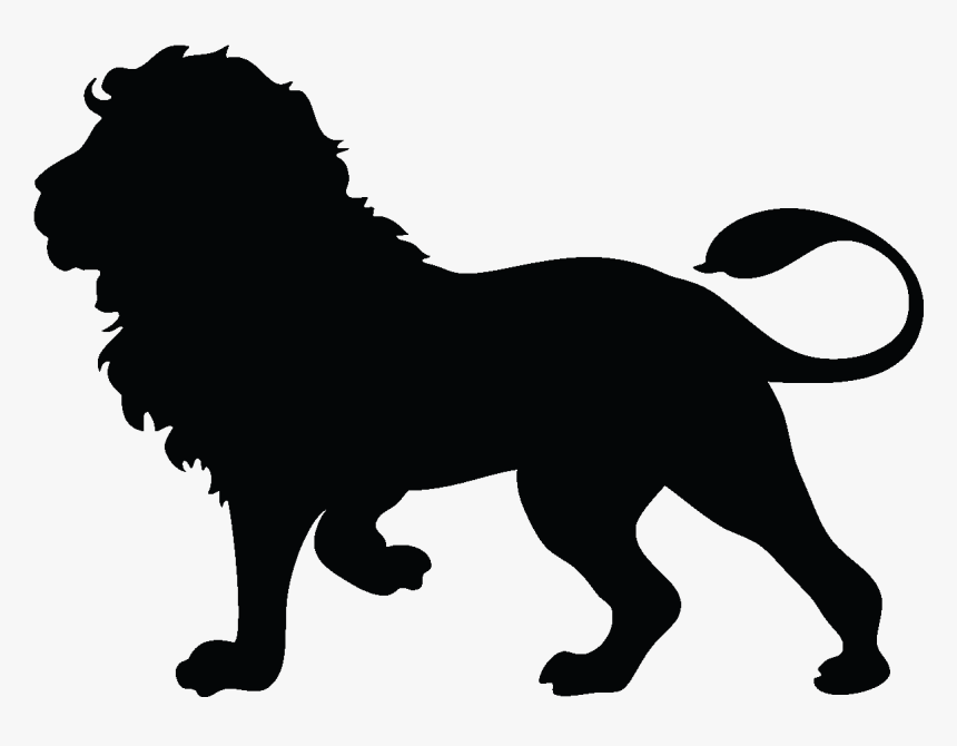 Lion Silhouette Cougar Clip Art - Silhouette Lion, HD Png Download