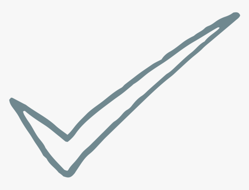 Checkmark - Line Art, HD Png Download