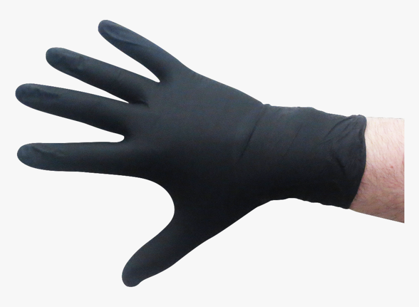Transparent Gloves Food Safe Transparent & Png Clipart - Black Glove Hand Png, Png Download