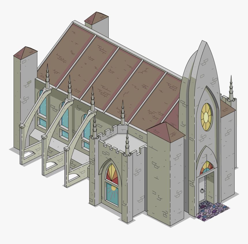 Simpsons Tapped Out Old Cathedral, HD Png Download