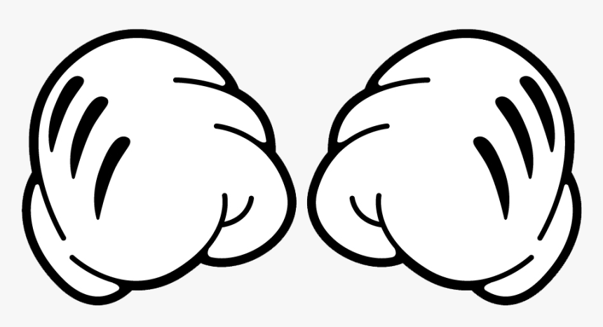Mickey Mouse Hand Rapunzel Pascal Mickey Mouse Hand - Mickey Mouse Cartoon Glove, HD Png Download